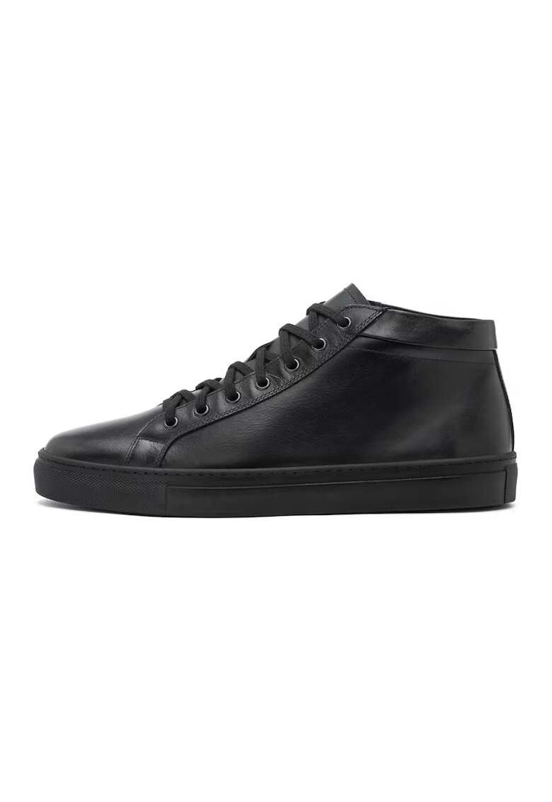 RYLKO Pantofi casual mid-cut de piele - Negru