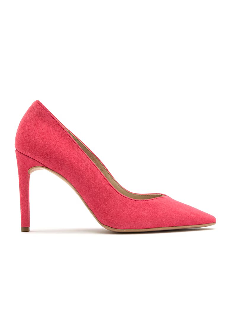 RYLKO Pantofi de piele cu toc stiletto Aga - Roz aprins