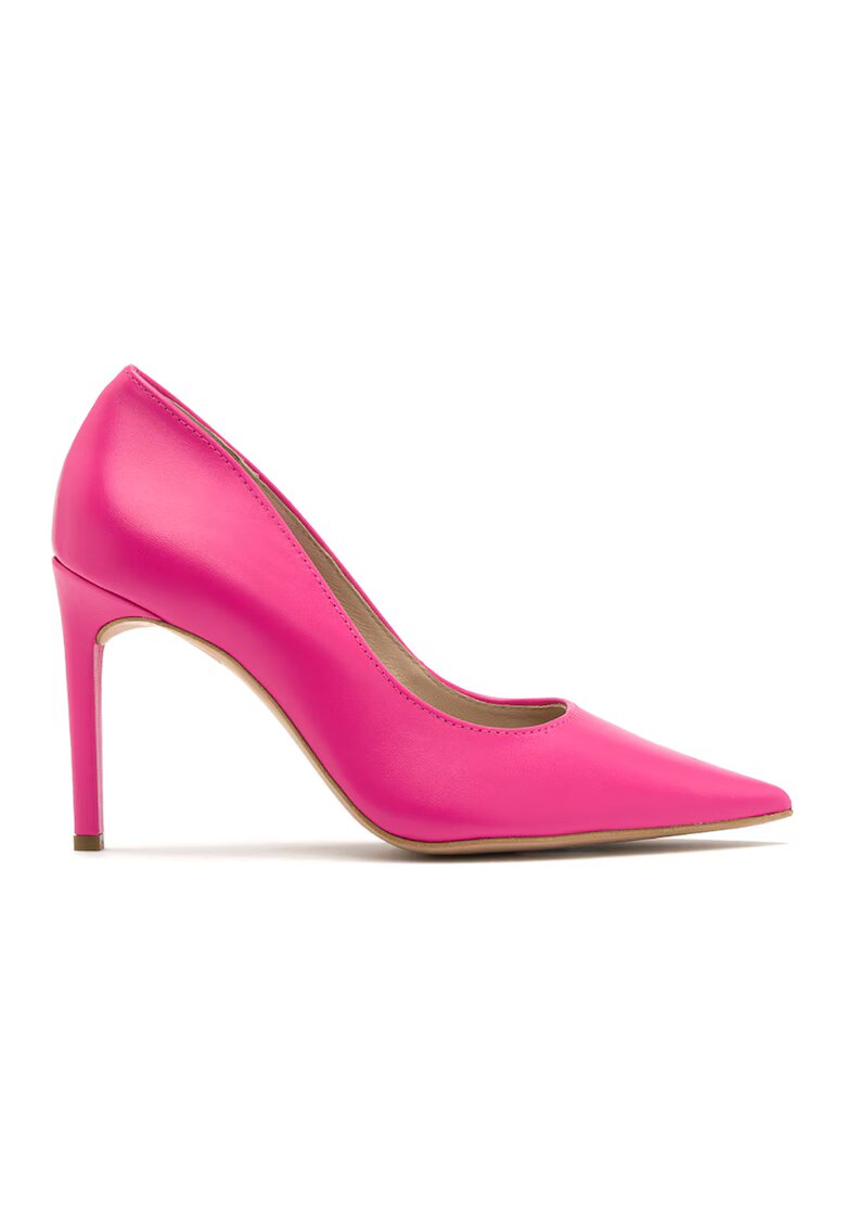 RYLKO Pantofi de piele cu toc stiletto Daga - Fucsia
