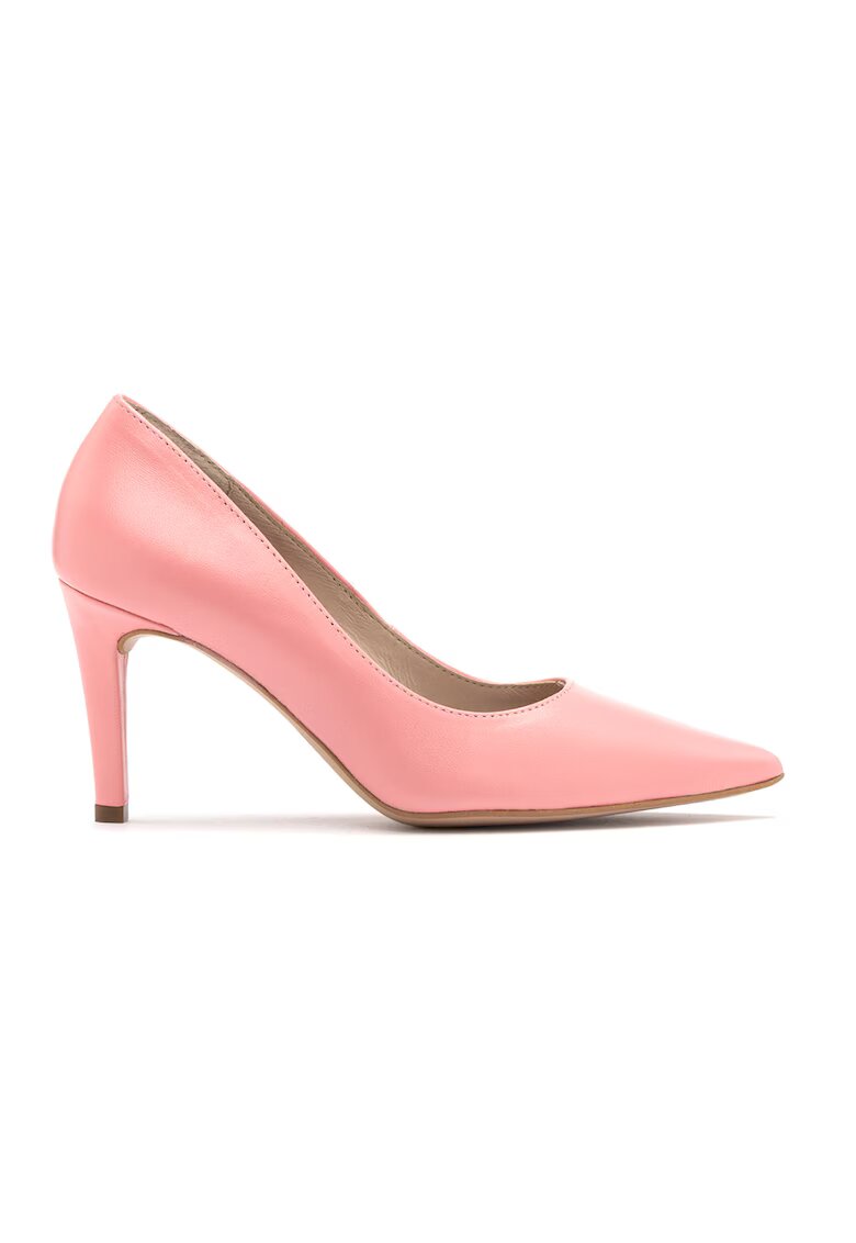 RYLKO Pantofi de piele cu varf ascutit Arina - Roz pastel