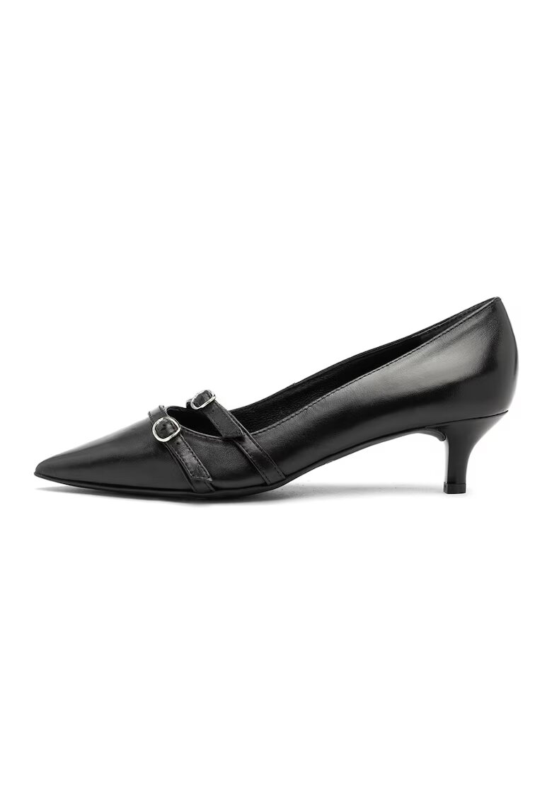 RYLKO Pantofi de piele cu varf ascutit Sarah - Negru