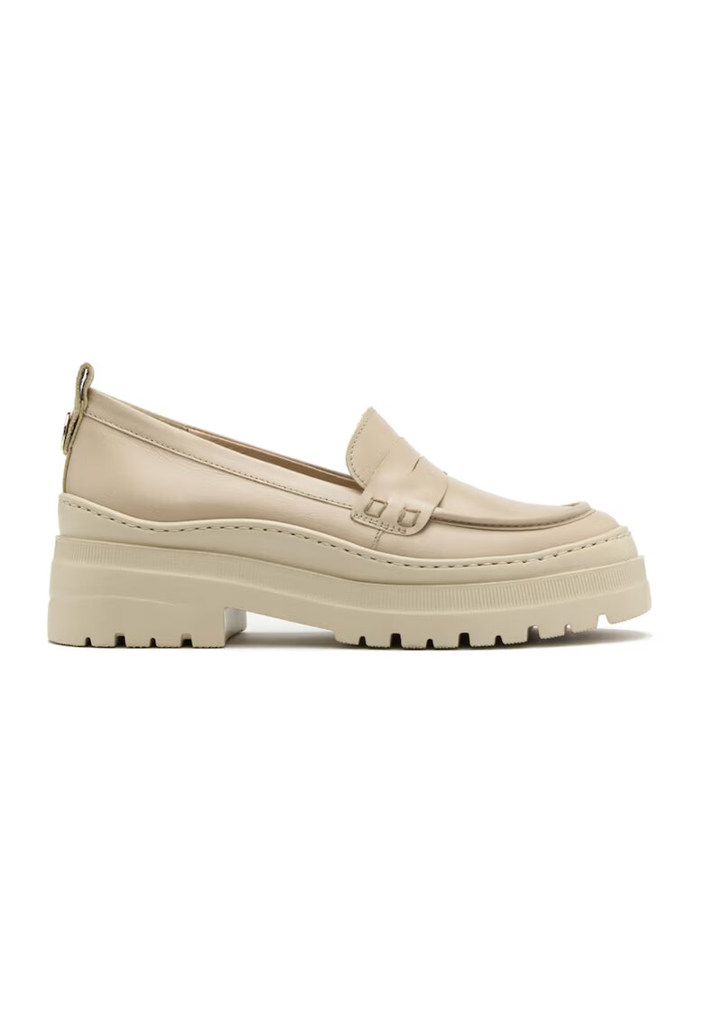 RYLKO Pantofi loafer de piele Cecily - Bej deschis