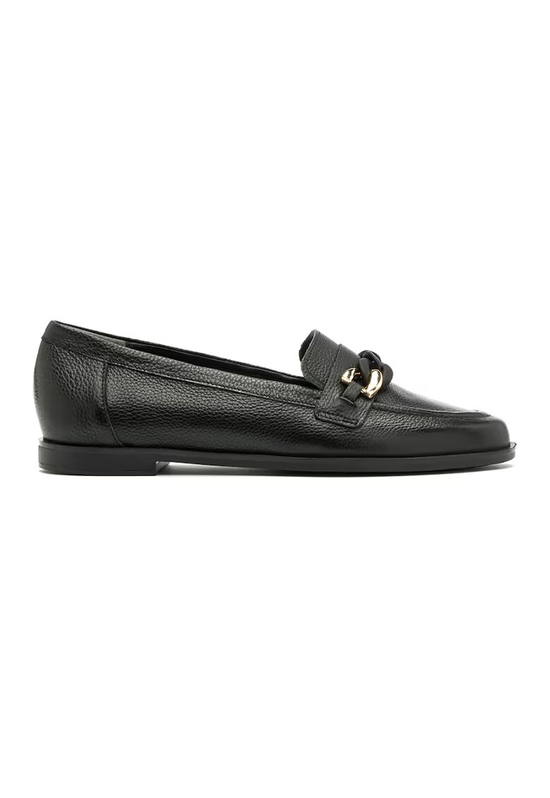 RYLKO Pantofi loafer de piele cu detalii lant - Auriu/Negru