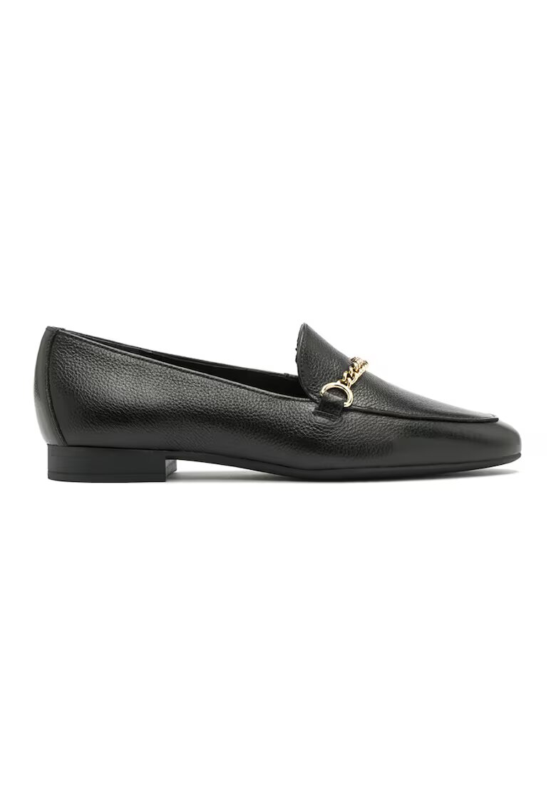 RYLKO Pantofi loafer de piele cu detalii lant - Auriu/Negru
