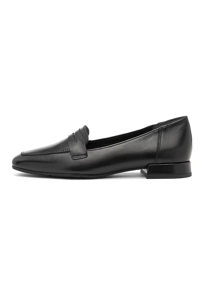RYLKO Pantofi loafer din piele cu varf patrat - Negru