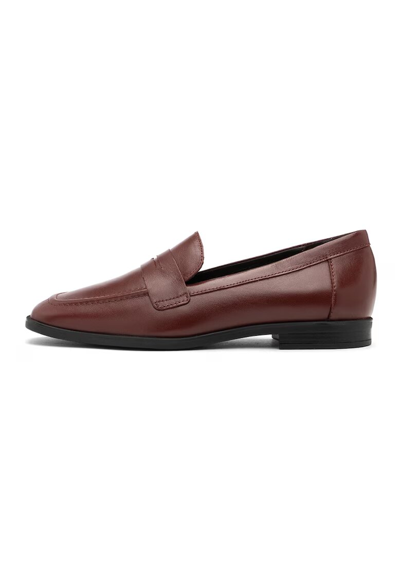 RYLKO Pantofi loafer uni de piele intoarsa - Maro cognac