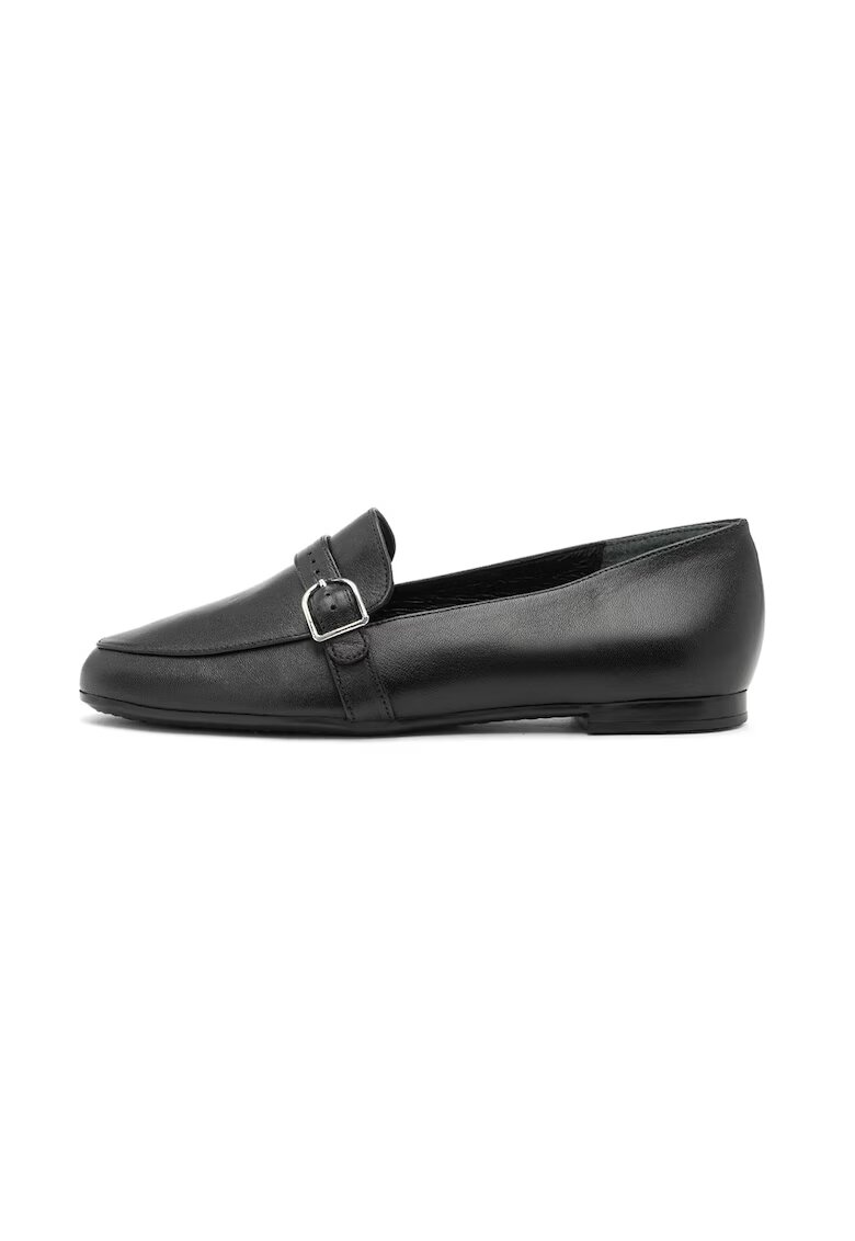 RYLKO Pantofi loafer uni de piele - Negru