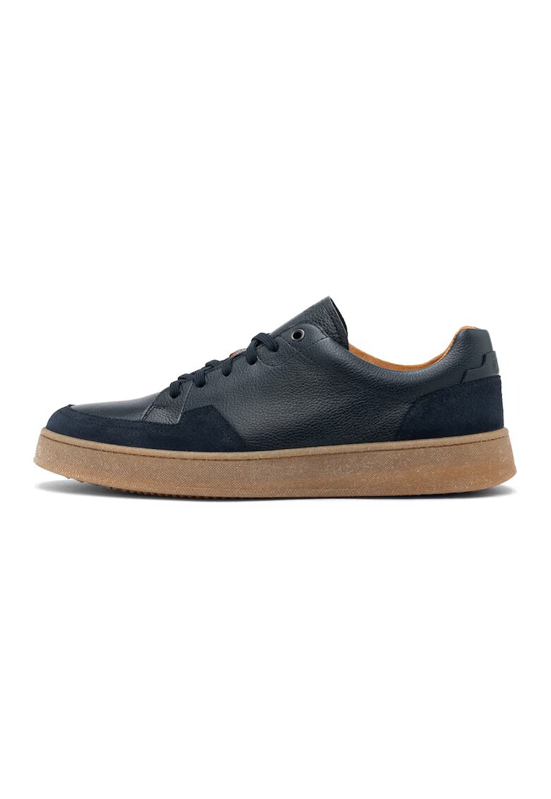 RYLKO Pantofi sport de piele cu insertii de piele intoarsa - Bleumarin