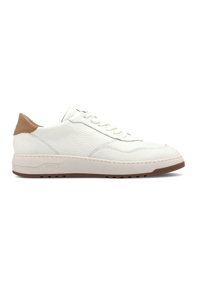 RYLKO Pantofi sport de piele Nora - Alb fildes