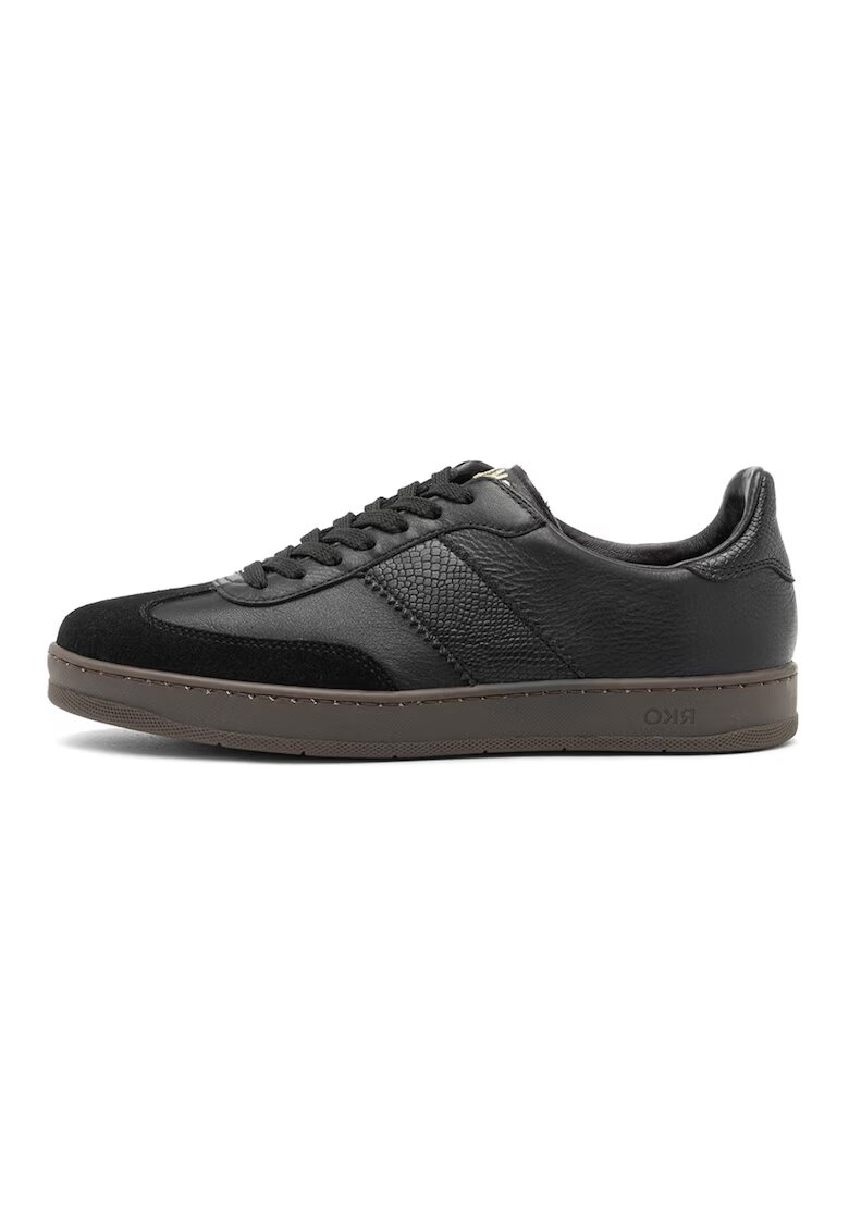 RYLKO Pantofi sport din piele si piele intoarsa Nora - Negru