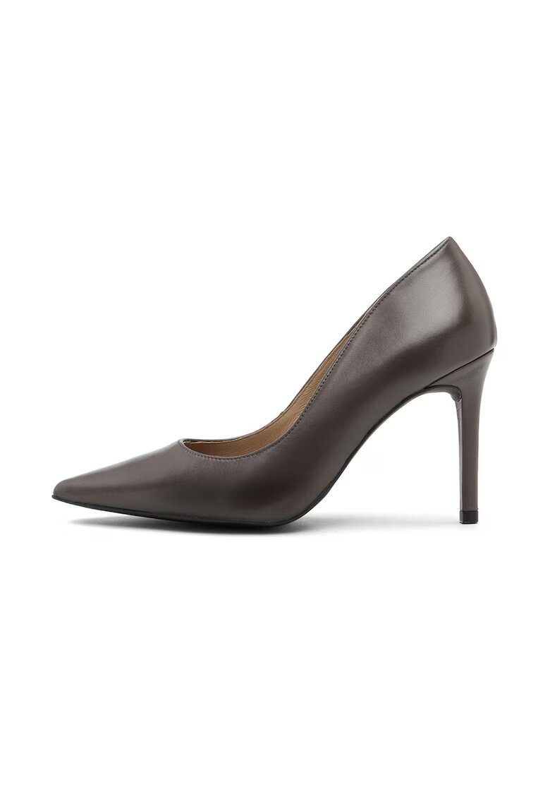 RYLKO Pantofi stiletto de piele Linsey - Maro taupe deschis