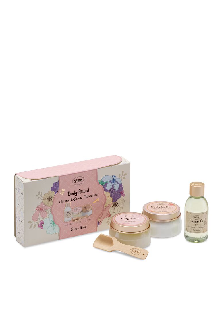 Sabon Set Discovery - Green Rose - 12003S