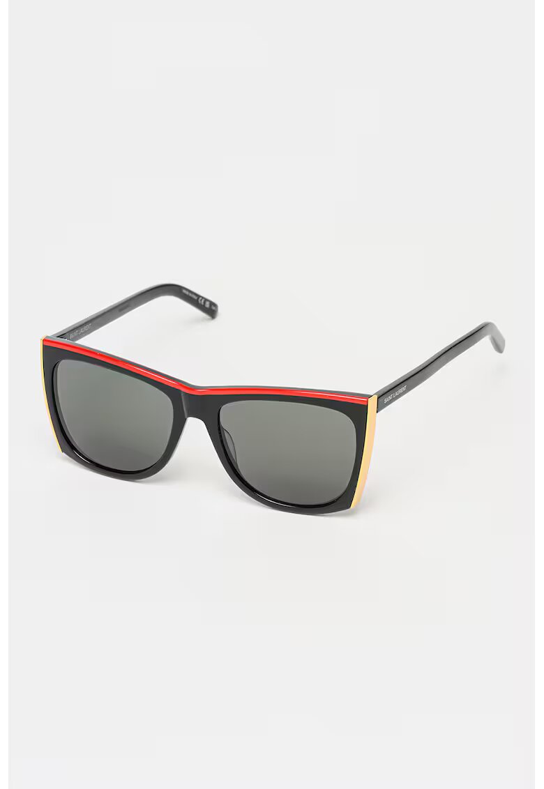 Saint Laurent Ochelari de soare cu detalii contrastante