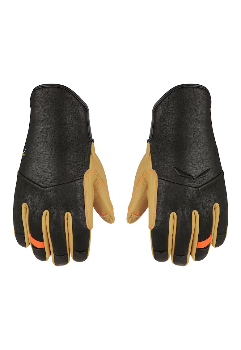 Salewa Manusi barbati Ortles Merino Leather-Negru/Galben-7/S