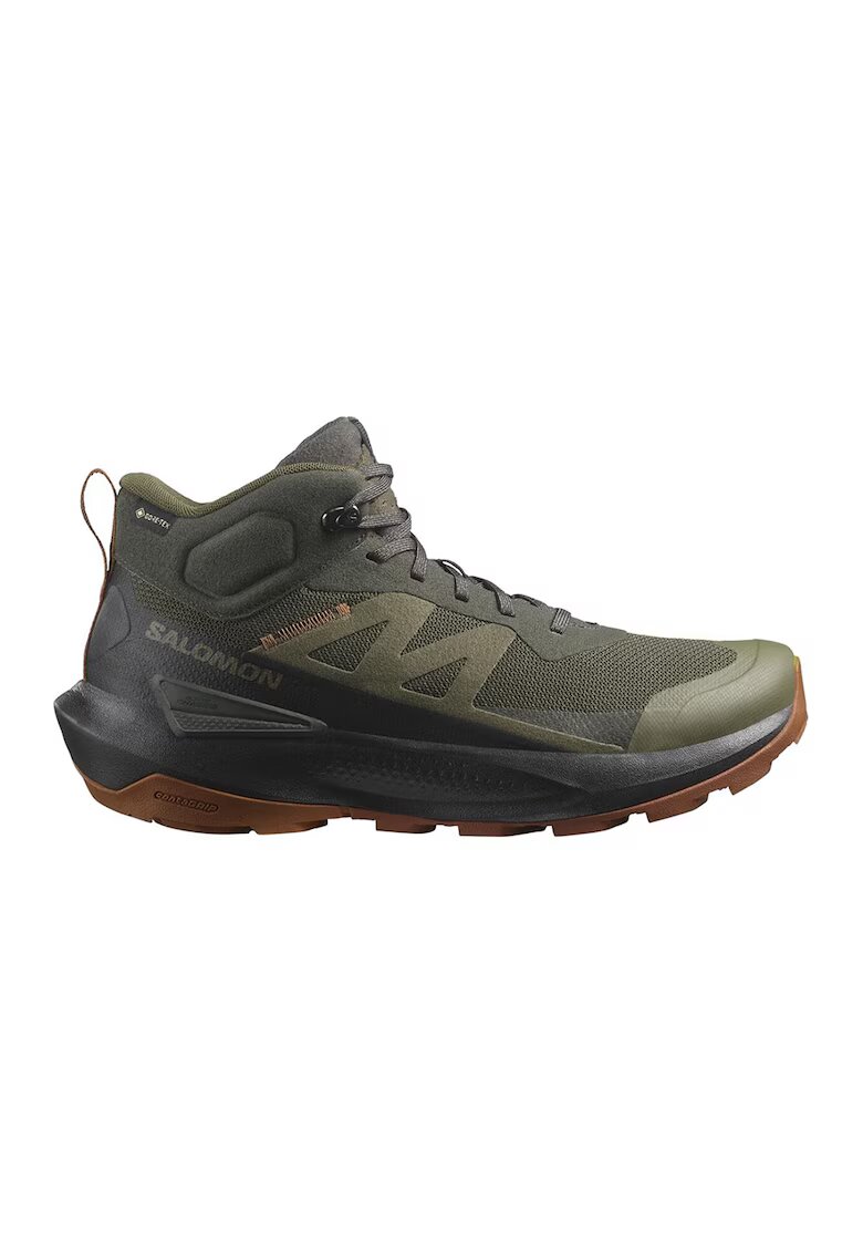 Salomon Ghete cu tehnologie Gore-Tex pentru drumetii Elixir Activ - Negru/Kaki pal