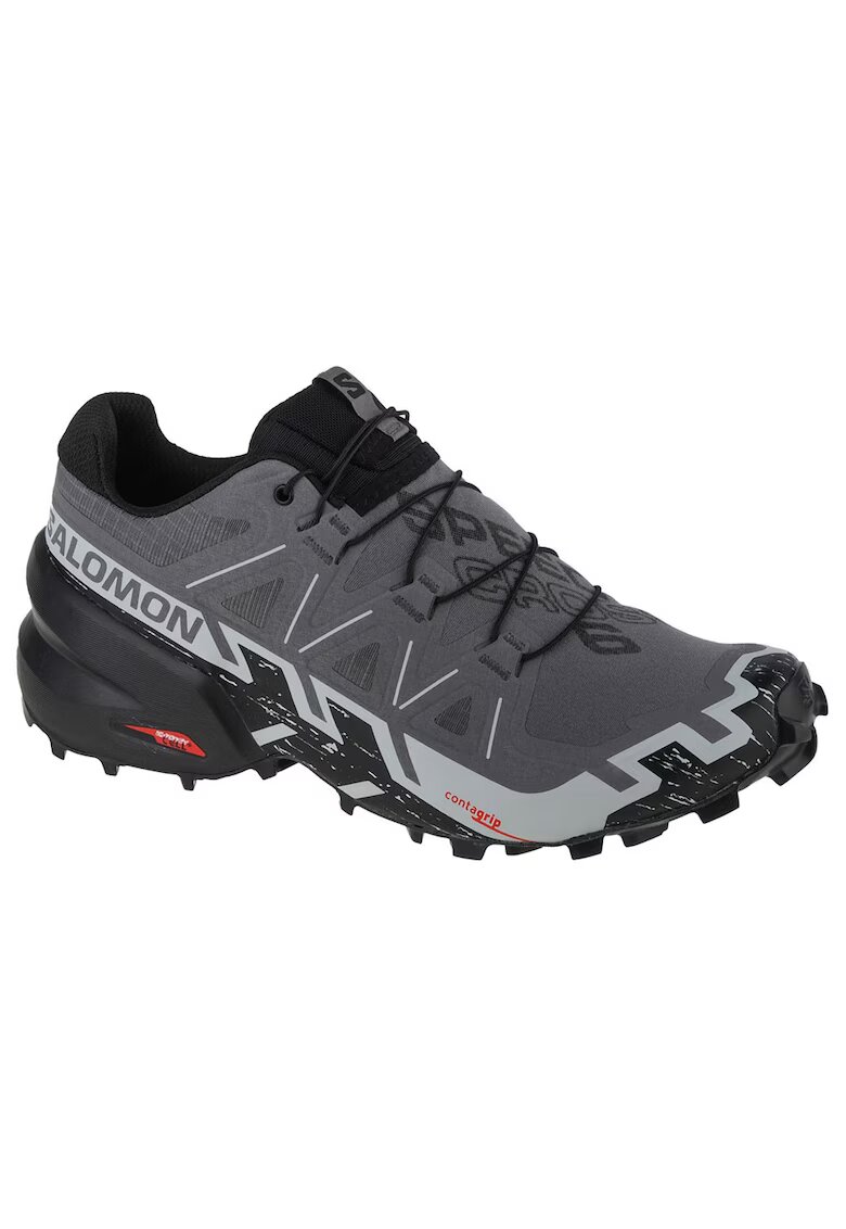 Salomon Pantofi cu logo pentru alergare Speedcross 6 Trail - Gri