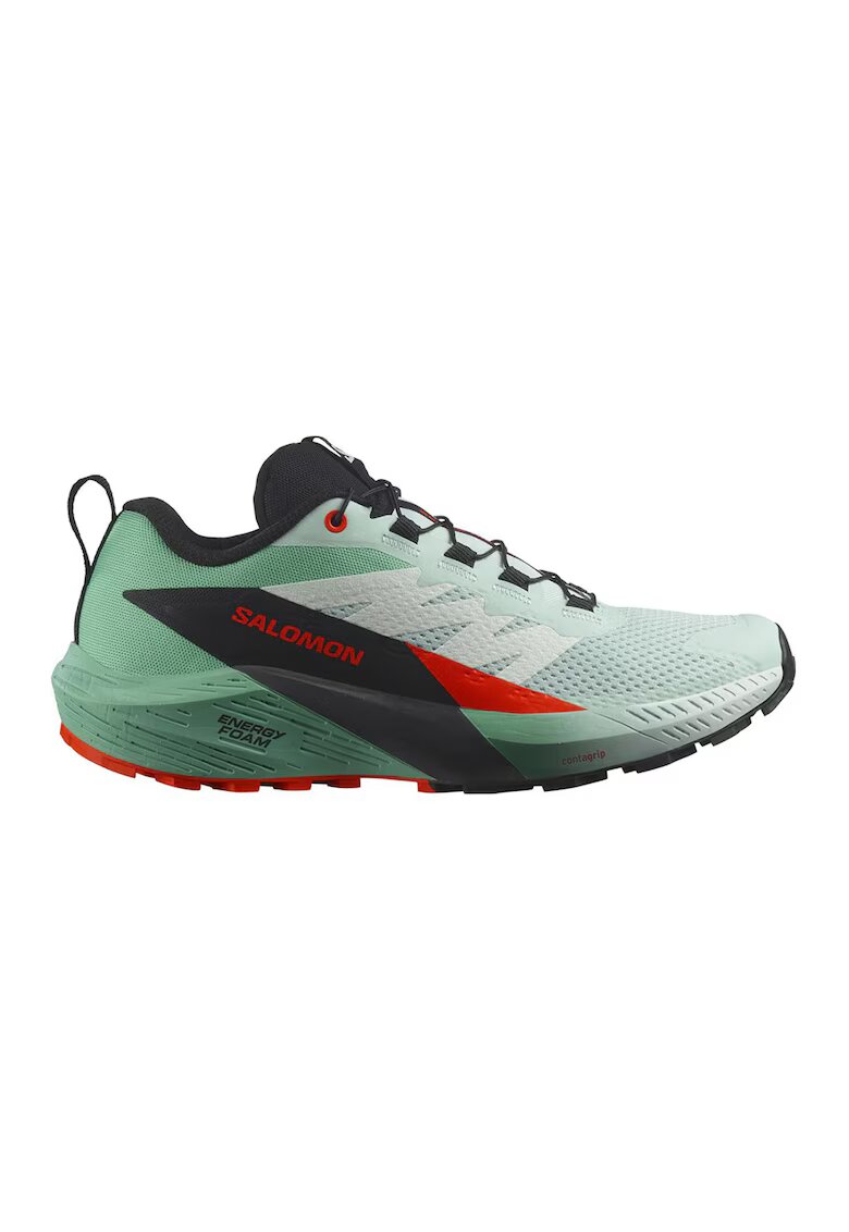 Salomon Pantofi low-cut pentru alergare Sense Ride 5 - Rosu/Negru stins/Verde aquamarin