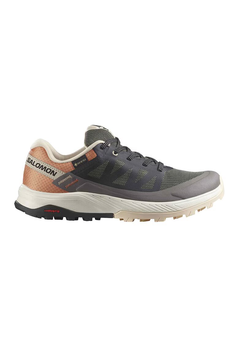 Salomon Pantofi pentru drumetii Outrise GTX - Roz somon/Gri carbune
