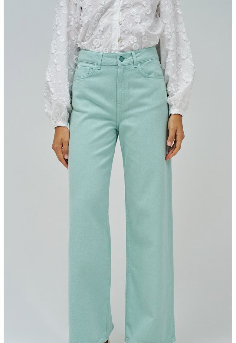 Salsa Jeans Blugi lungi cu croiala ampla - Verde deschis