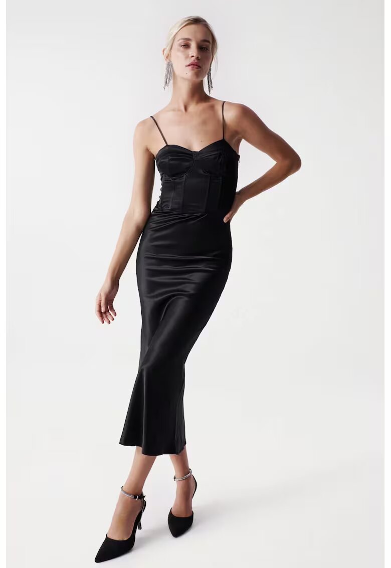 Salsa Jeans Rochie cu decolteu sweetheart - Negru