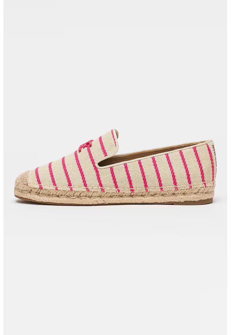 Sam Edelman Espadrile din panza cu model in dungi Kathleen - Fucsia/Bej deschis