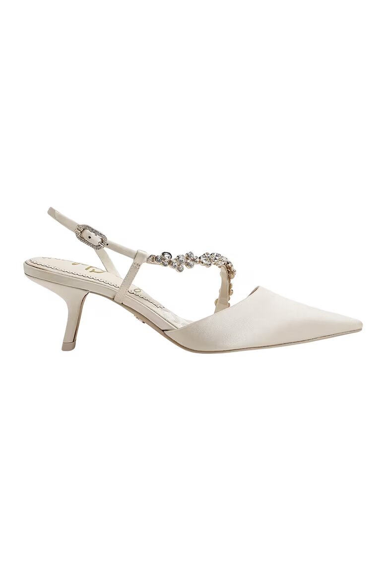 Sam Edelman Pantofi slingback cu varf ascutit Bonnie - Crem