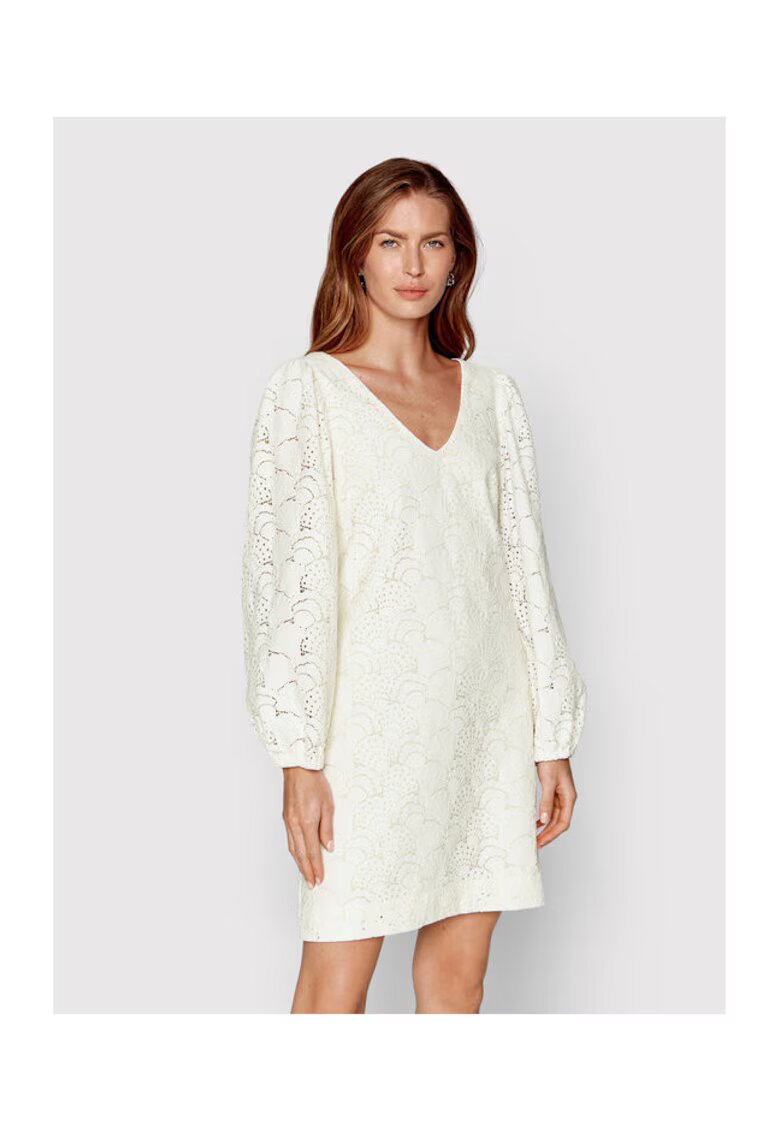 Samsoe Samsoe Rochie dama - 300957035 - Bumbac organic/Poliamida - Alb - Alb
