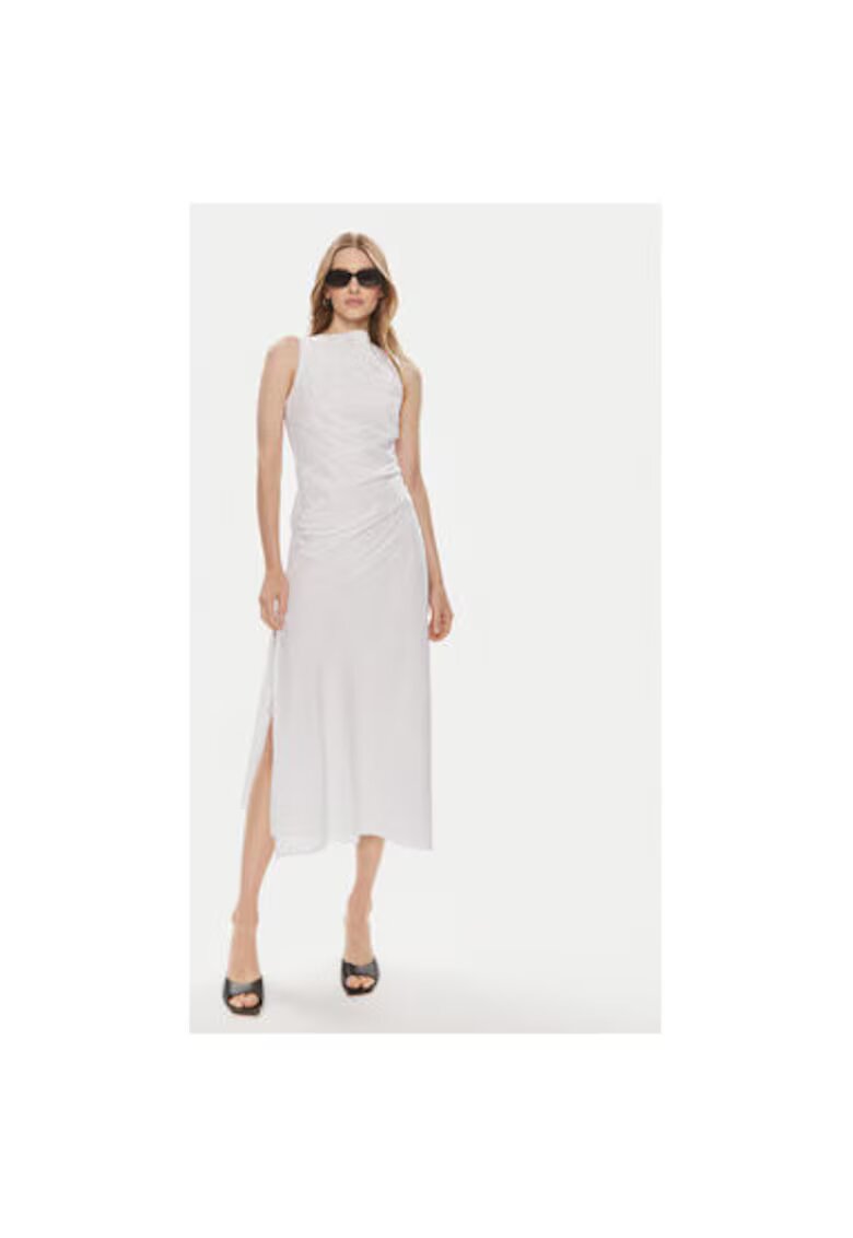 Samsoe Samsoe Rochie dama - 303647445 - Bumbac organic - Alb - Alb