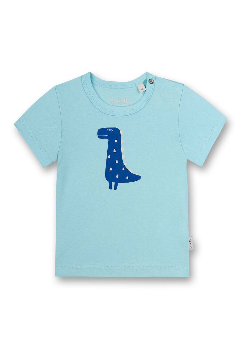 SANETTA Tricou cu imprimeu grafic - Albastru