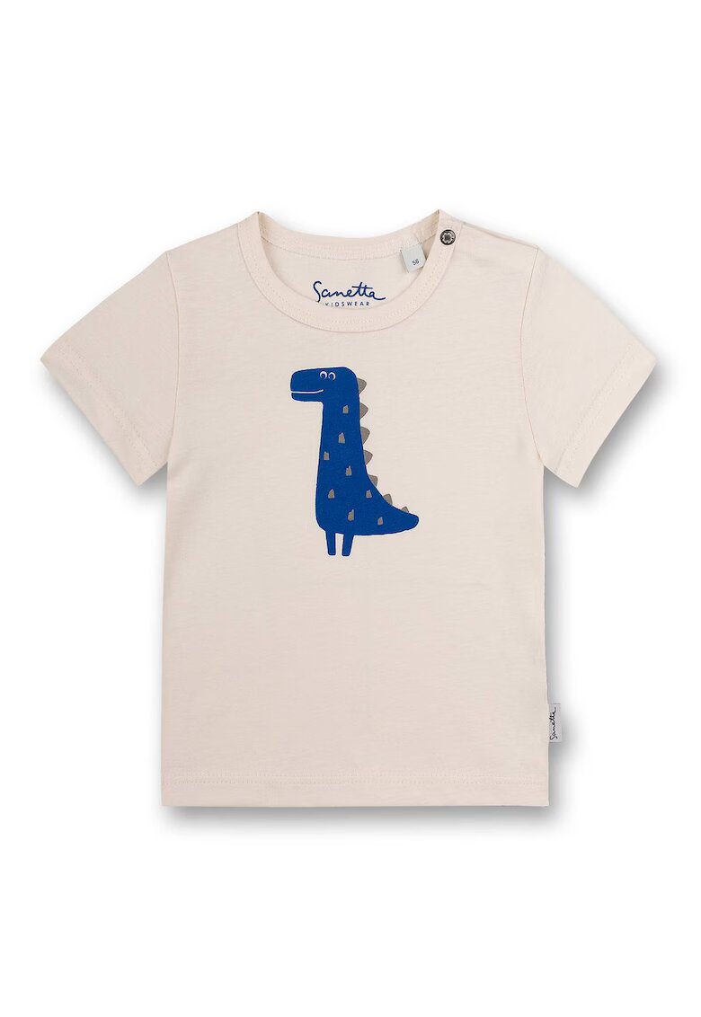 SANETTA Tricou cu imprimeu grafic - Bej