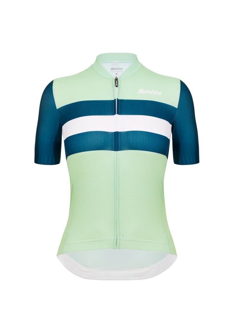 Santini Tricou ciclism dama Eco Sleek Bengal SS 2024 - Verde deschis