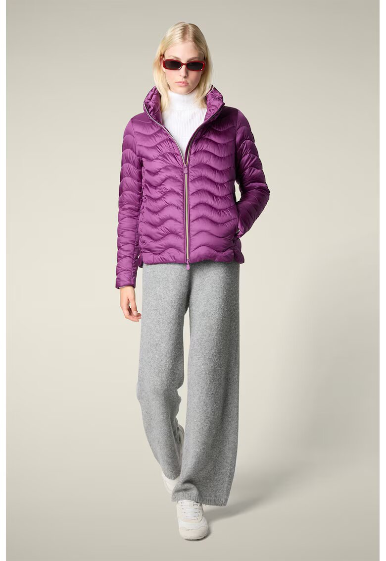 Save The Duck Geaca cu vatelina si guler inalt - Violet