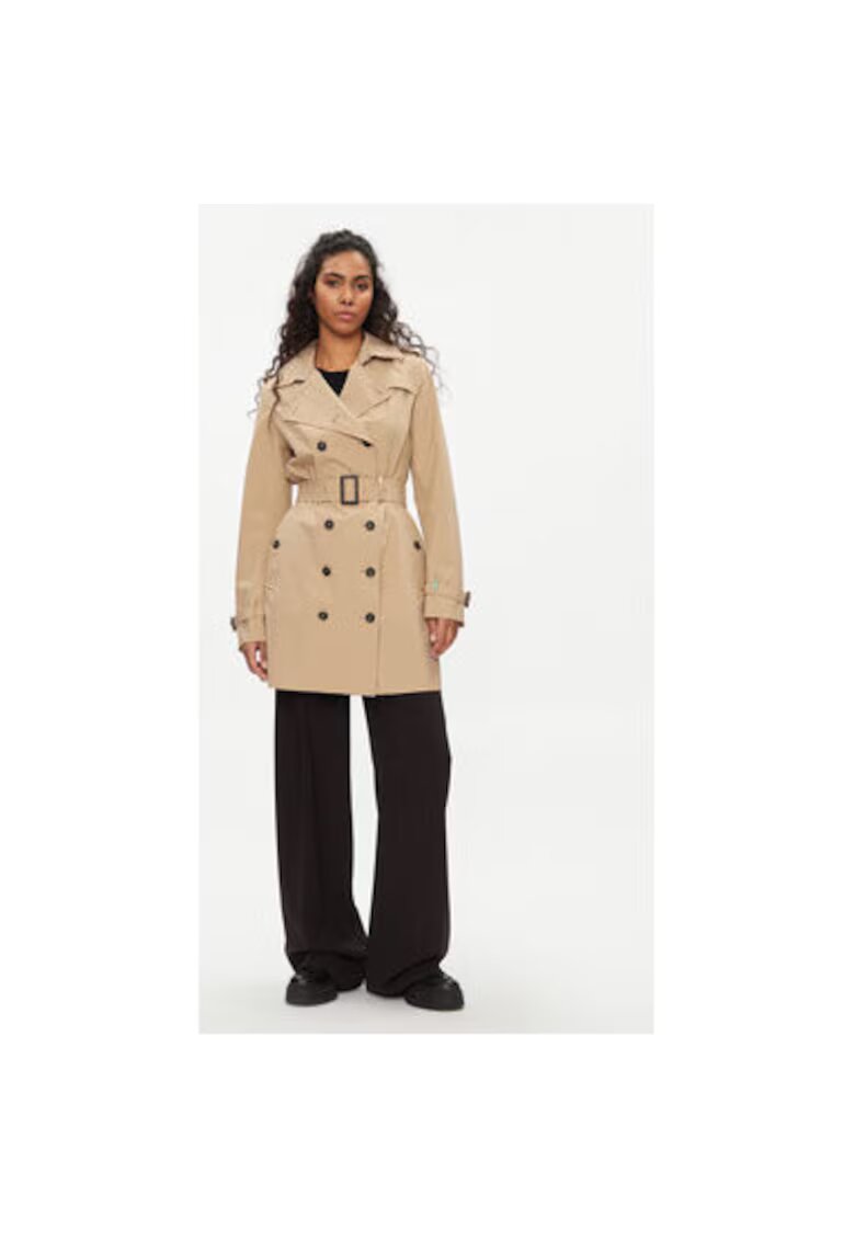 Save The Duck Trench dama - 303902612 - Poliester - Bej - Bej