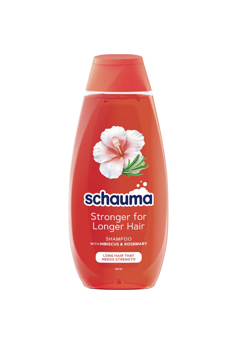 Schauma Sampon pentru ingrijirea parului lung si fragil - Long Hair cu hibiscus si rozmarin - sampon vegan - 400 ML