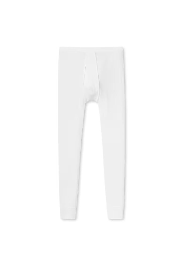 SCHIESSER Indispensabili lungi cu model uni - Alb