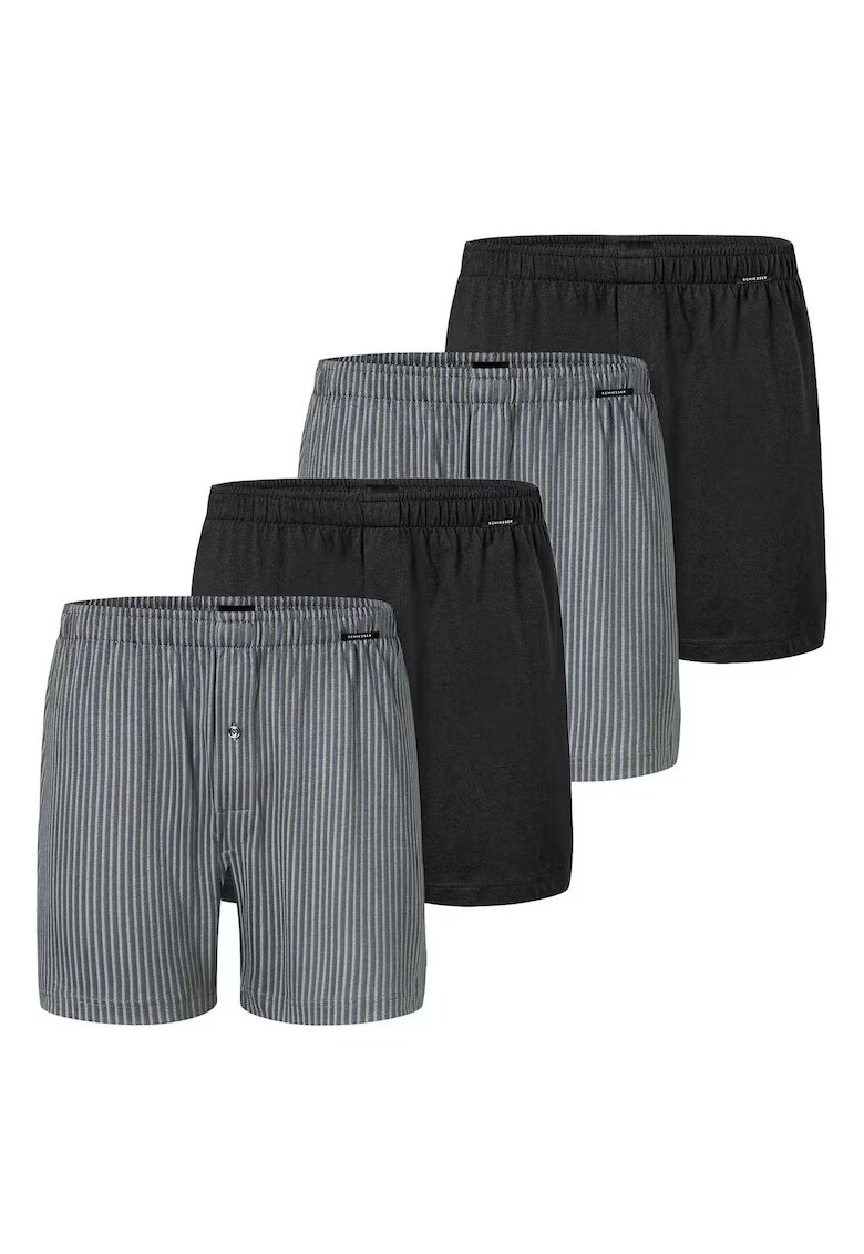 SCHIESSER Set de boxeri din bumbac cu talie elastica - 4 perechi