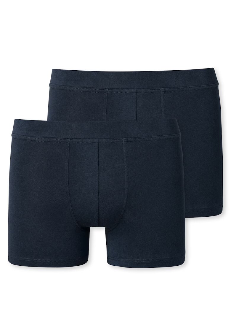 SCHIESSER Set de boxeri uni - 2 perechi - Albastru inchis