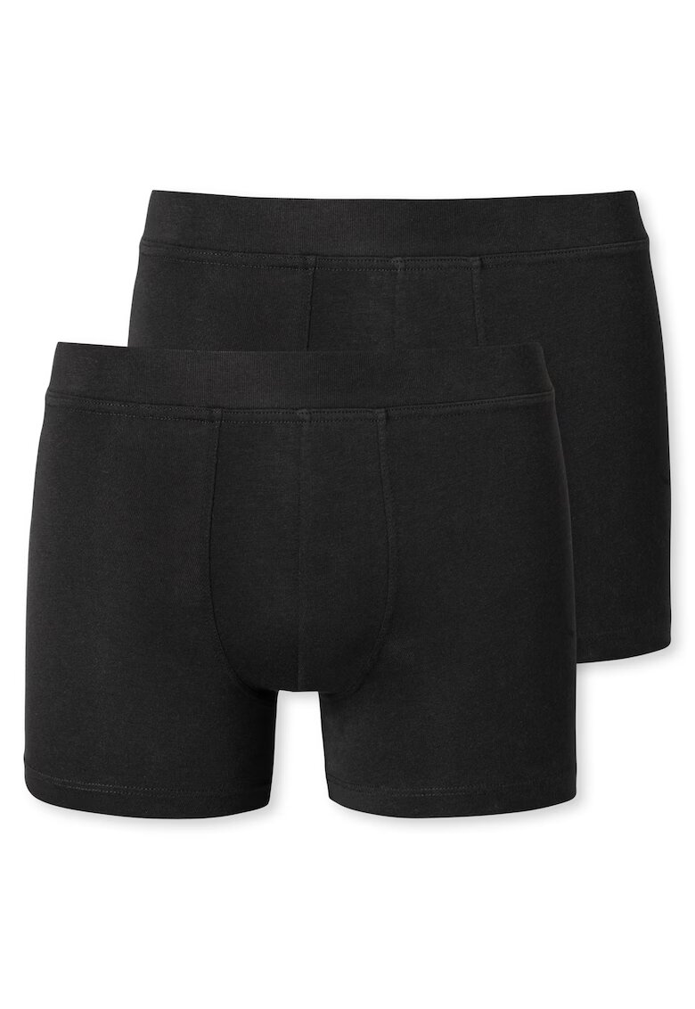 SCHIESSER Set de boxeri uni - 2 perechi - Negru
