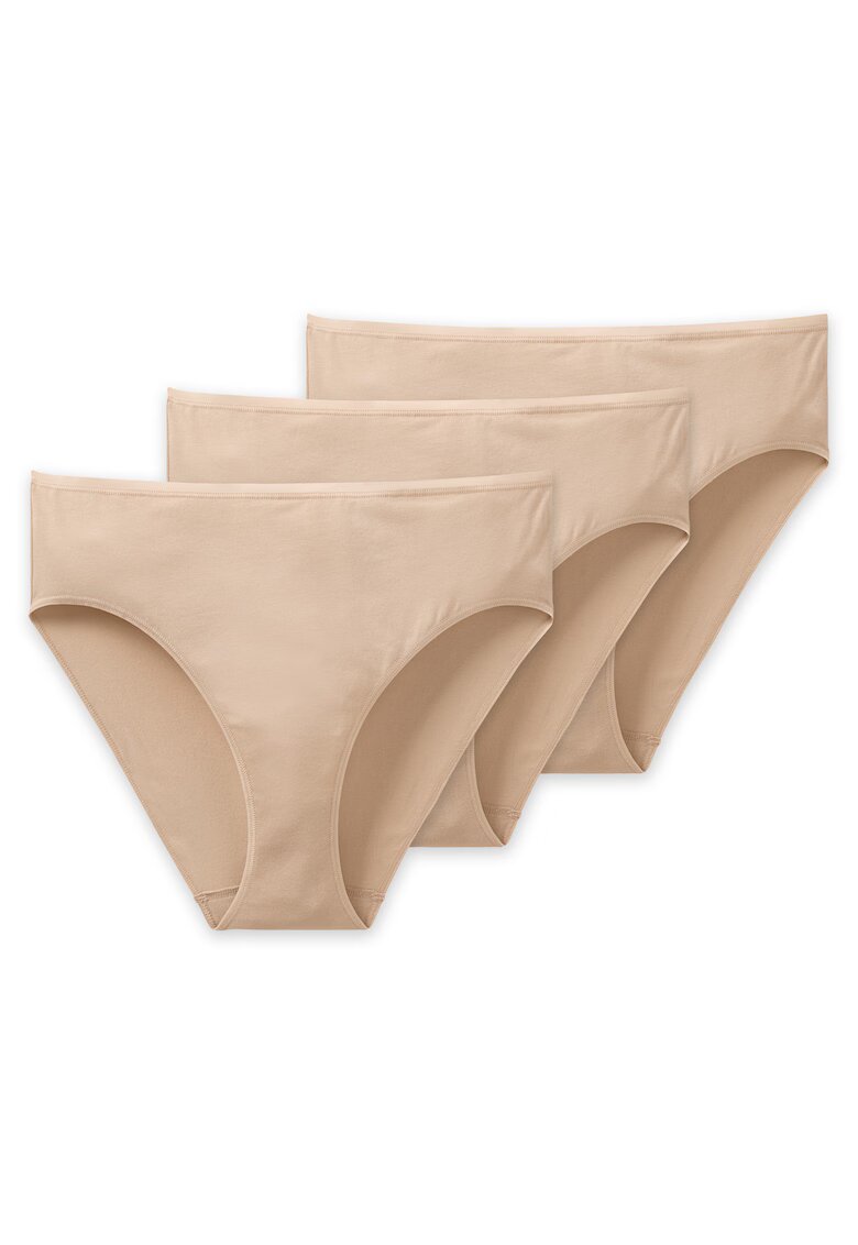 SCHIESSER Set de chiloti uni Jazz - 3 perechi - Nude