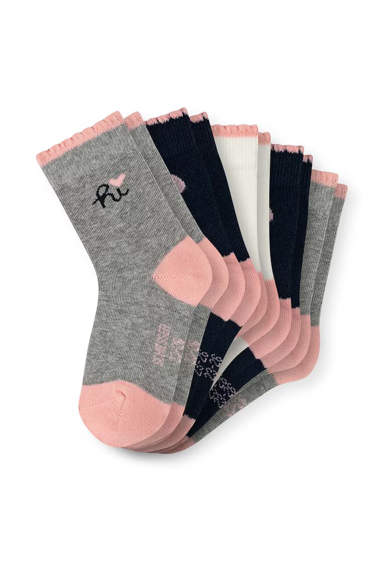 SCHIESSER Set de sosete lungi cu model - 10 perechi - Gri