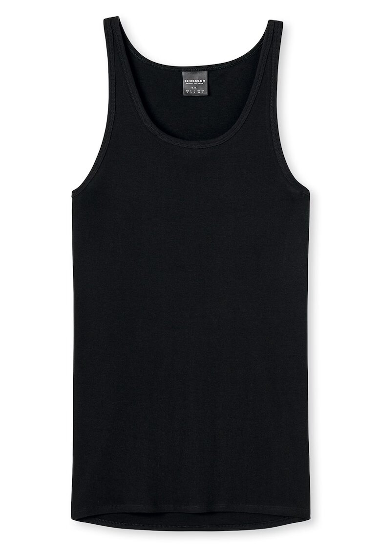 SCHIESSER Top de casa cu striatii Original 13207 - Negru
