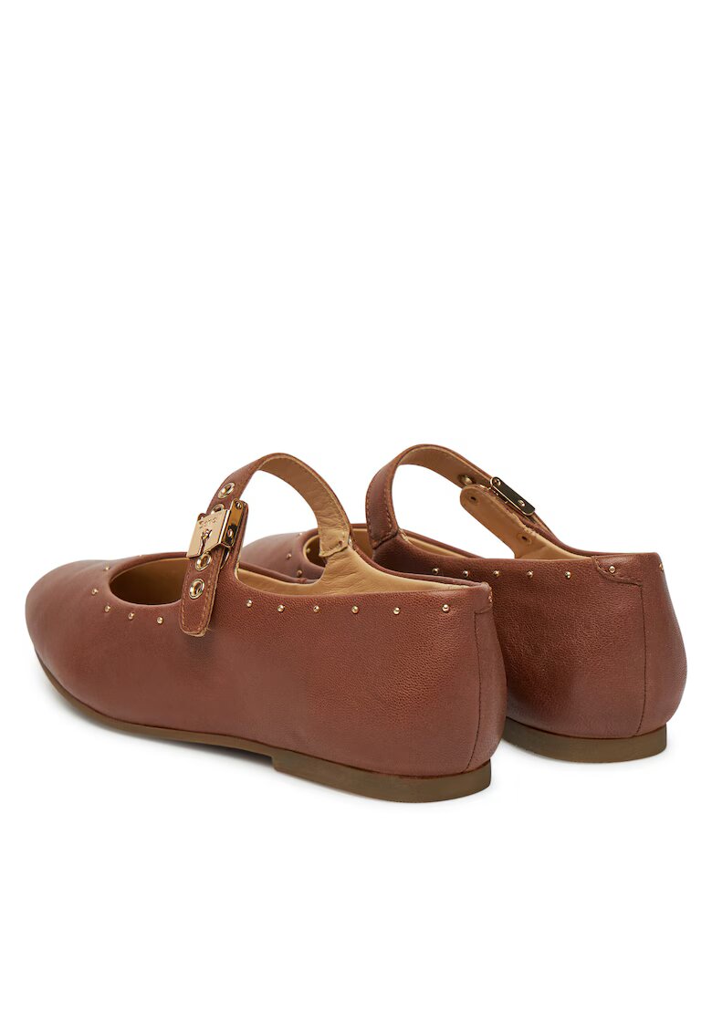 Scholl Balerini dama Janine - piele naturala - coniac
