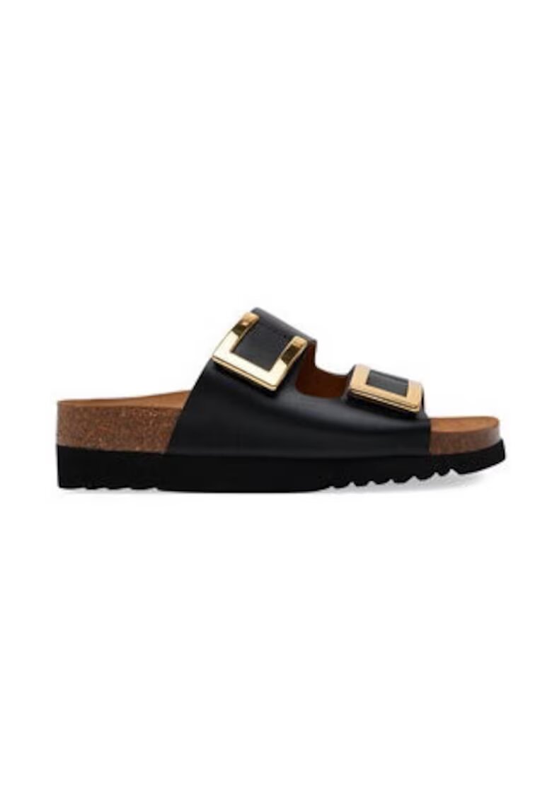 Scholl Papuci dama Piele naturala - Negru - Negru