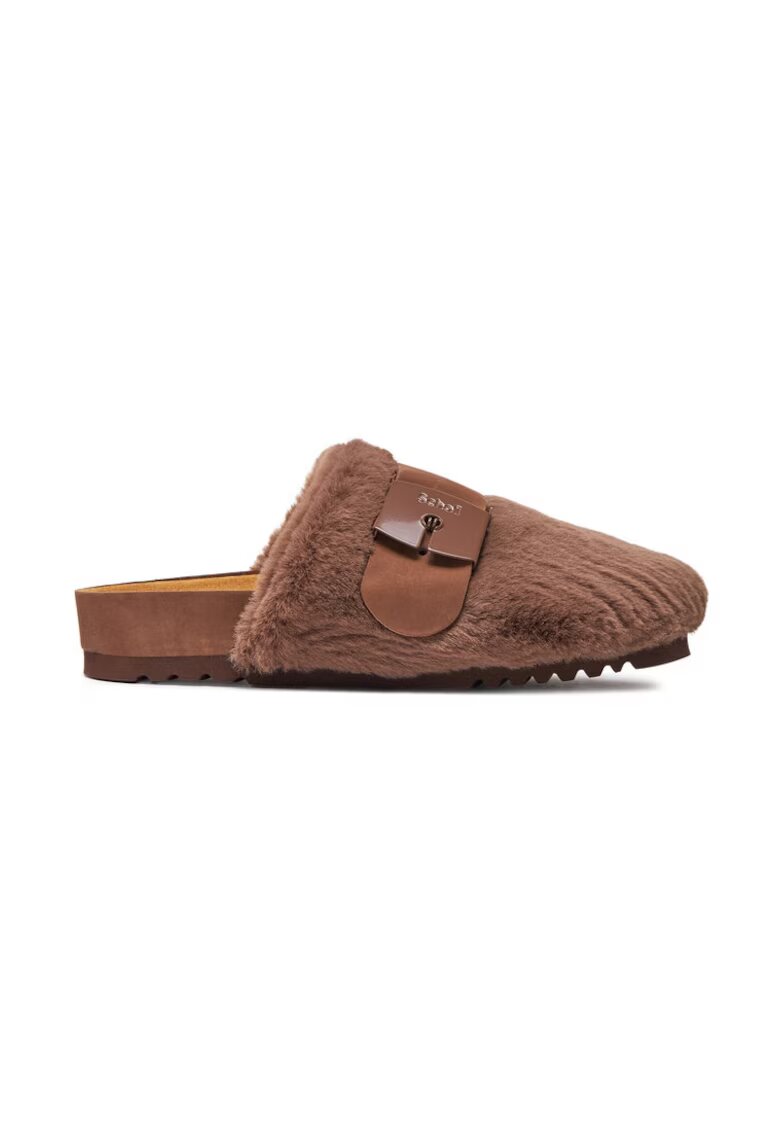 Scholl Slapi Alaska 3.0 F31620 Maro - Piele nabuc