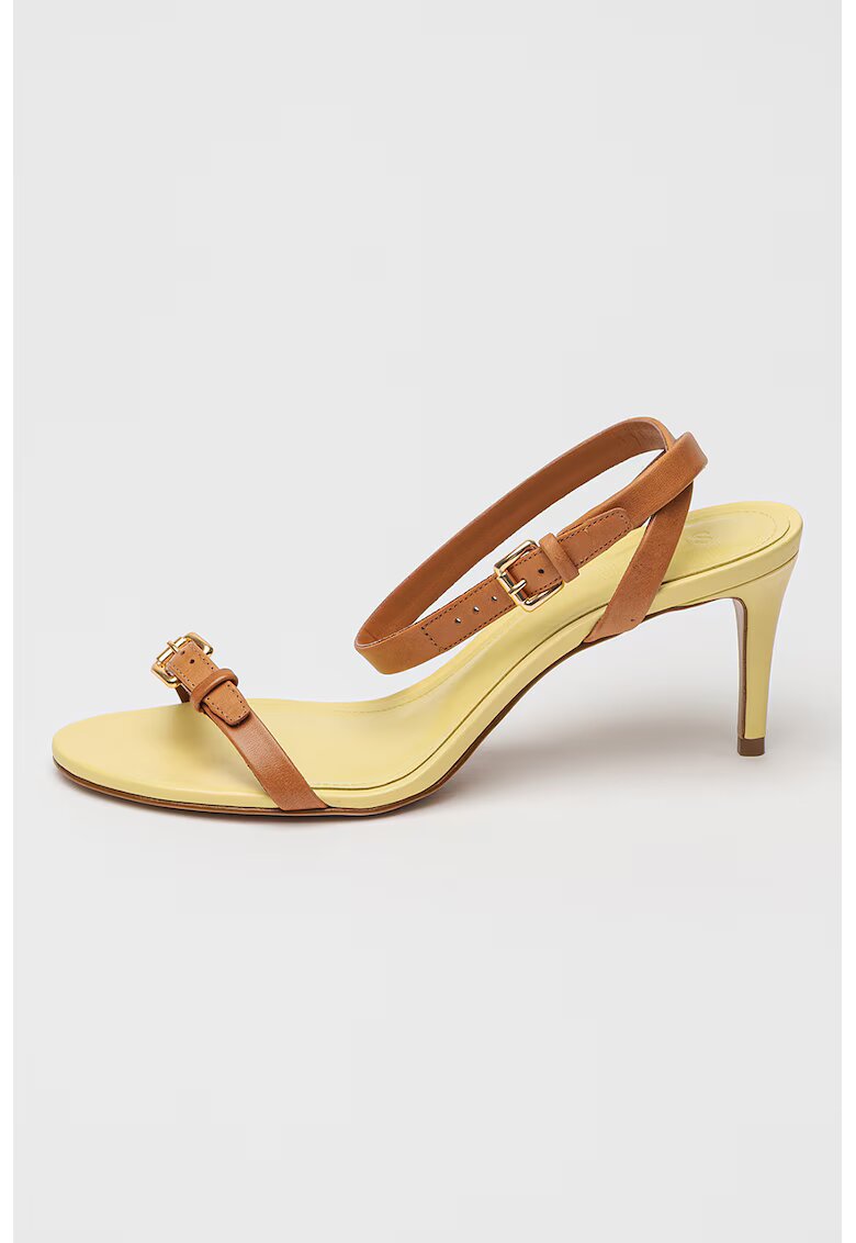 Schutz Sandale din piele Aurora - Galben pal/Caramel