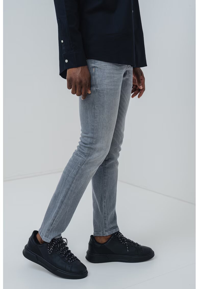 Scotch  Soda Blugi skinny cu talie medie - Gri deschis