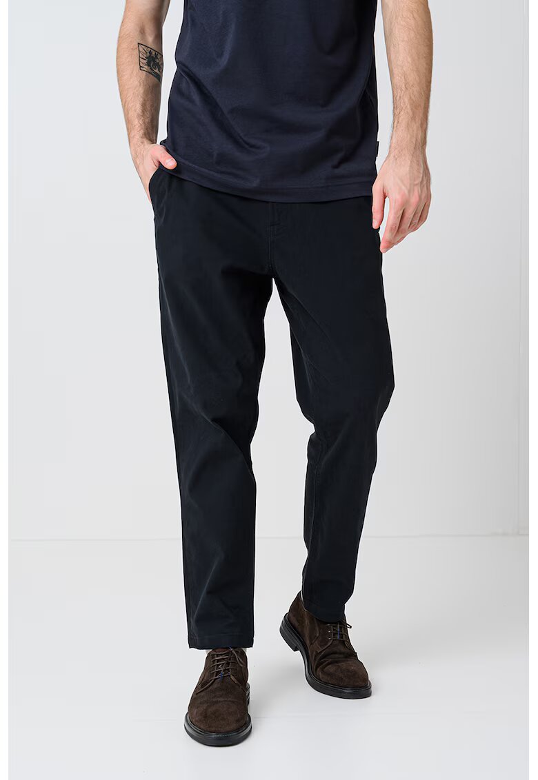 Scotch & Soda Pantaloni chino regular fit cu buzunare oblice - Negru