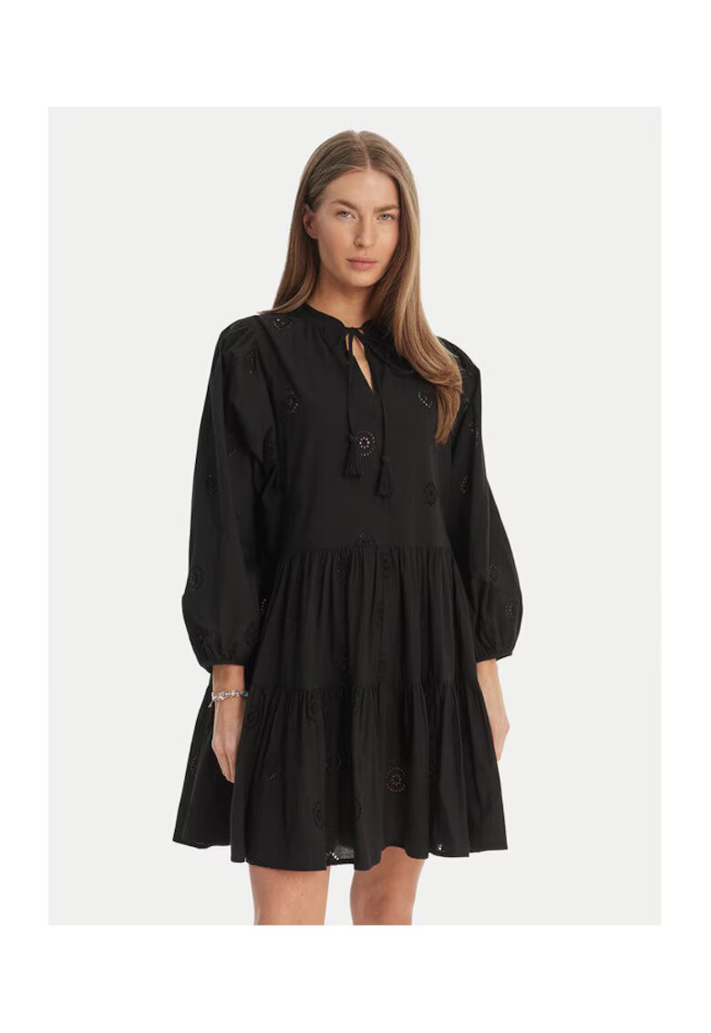 Seafolly Rochie dama - 208277624 - Bumbac - Negru - Negru