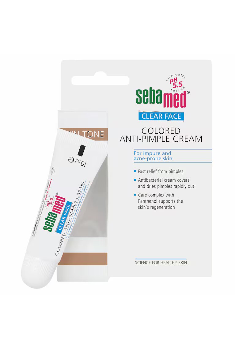 Sebamed Crema colorata dermatologica Clear Face pentru ten acneic - 10 ml