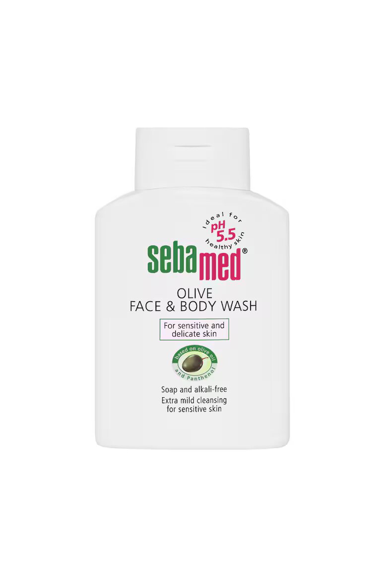 Sebamed Lichid dermatologic de curatare cu ulei de masline pentru fata si corp - 200 ml